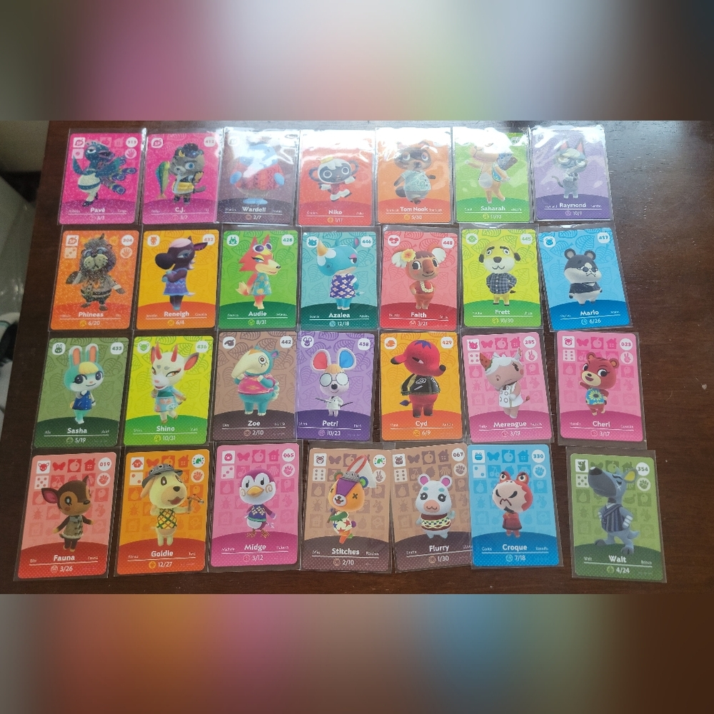 Nintendo Animal Crossing Amiibo Cards Set